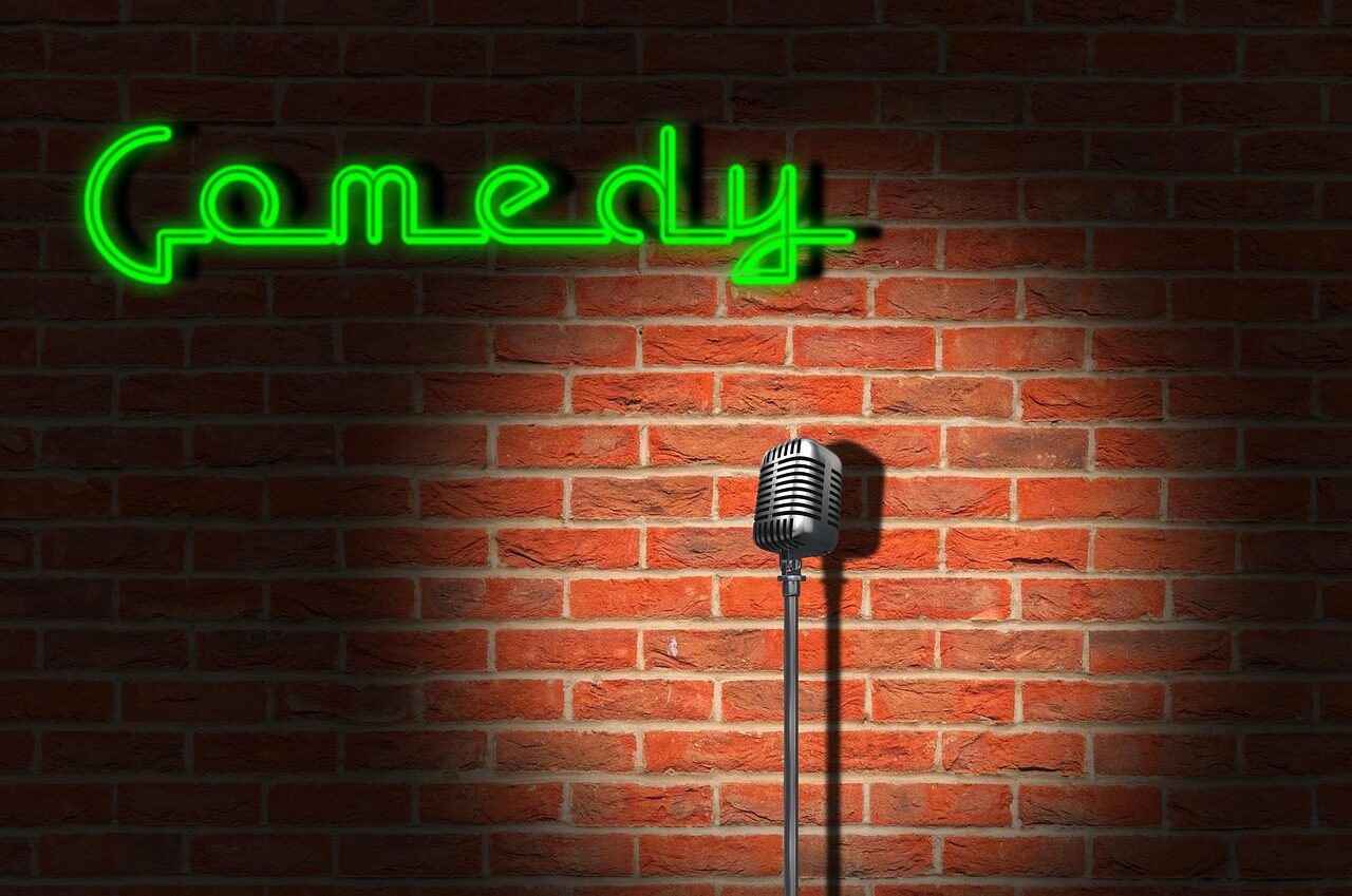 Photo by Tumisu comedy, club, humor, bar, stage, microphone, neon lights, stand up comedy, comedy bar, fun, performance, theatre, entertainment, comedy, comedy, comedy, comedy, comedy