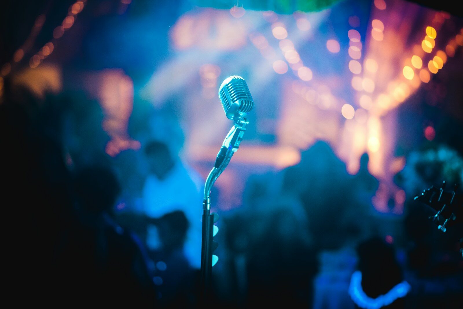 Photo by Brunxs gray microphone inside party room